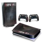 Adesivo Compatível PS5 Playstation 5 Skin Horizontal - Resident Evil 4 Remake