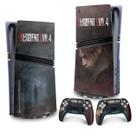 Adesivo Compatível PS5 Pro Skin Vertical Resident Evil 4 Remake