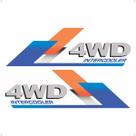 Adesivo Compatível Sportage 4wd Intercooler Emblema Lateral