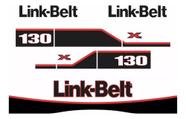 Adesivo Completo Retro Escavadeira Link Belt 130x2 Adesivo Completo Retro Escavadeira Link Belt 130x2