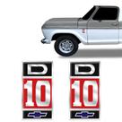 Adesivo D10 Emblema Lateral Modelo Original Chevrolet - Par Adesivo D10 Emblema Lateral Modelo Original Chevrolet - Par