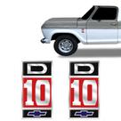 Adesivo D10 Emblema Lateral Modelo Original Chevrolet - Par Adesivo D10 Emblema Lateral Modelo Original Chevrolet - Par