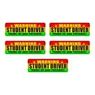 Adesivo de 5 unidades/lote Warning Student Driver 24 x 8 cm - pacote com 5 Adesivo de 5 unidades/lote Warning Student Driver 24 x 8 cm - pacote com 5