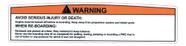 Adesivo de Advertência Warning Compatível Sea-Doo Adesivo de Advertência Warning Compatível Sea-Doo