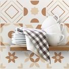 Adesivo de Azulejo 20x20 para Cozinha Marrom Mocha 24un