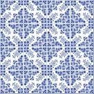 Adesivo de Azulejo Azul Alva 10x10 cm com 50un