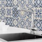 Adesivo de Azulejo Azul Real 20x20 cm com 12un