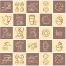 Adesivo de Azulejo Cozinha Hora do Café 10x10cm com 50un