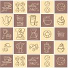 Adesivo de Azulejo Cozinha Hora do Café 20x20cm com 24un