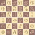 Adesivo de Azulejo Cozinha Hora do Café 20x20cm com 48un