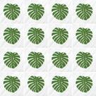 Adesivo de Azulejo - Folha - 10cm x 10cm - 16un - 304Azpe Adesivo de Azulejo - Folha - 10cm x 10cm - 16un - 304Azpe