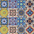 Adesivo de Azulejo - Ladrilho Hidráulico - 15cm x 15cm - 16un - 316Azme