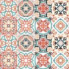 Adesivo de Azulejo - Ladrilho Hidráulico - 15cm x 15cm - 16un - 330Azme