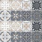 Adesivo de Azulejo - Ladrilho Hidráulico - 15cm x 15cm - 16un - 335Azme