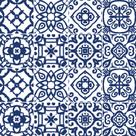 Adesivo de Azulejo - Ladrilho Hidráulico - 15cm x 15cm - 16un - 340Azme