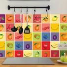 Adesivo de Azulejo para Cozinha Frutas 10x10cm 50un
