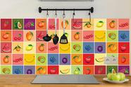 Adesivo de Azulejo para Cozinha Frutas 15x15cm 36un