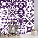 Adesivo de Azulejo Roxo Távora 15x15 cm com 36un