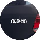 Adesivo de Carro Aloha Havaí - Cor Preto Adesivo de Carro Aloha Havaí - Cor Preto