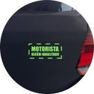 Adesivo de Carro Aviso Motorista Recém Habilitado - Cor Verde Claro Adesivo de Carro Aviso Motorista Recém Habilitado - Cor Verde Claro