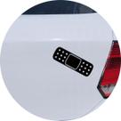Adesivo de Carro Band Aid Curativo - Cor Amarelo