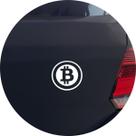 Adesivo de Carro Bitcoin Cryptomoeda - Cor Branco