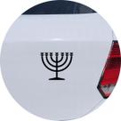 Adesivo de Carro Candelabro Menorah Menorá - Cor Marrom