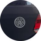 Adesivo de Carro Circulo De Hécate Símbolo Wicca - Cor Prata