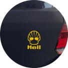 Adesivo de Carro Concha Caveira Hell - Cor Verde Claro Adesivo de Carro Concha Caveira Hell - Cor Verde Claro
