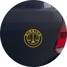 Adesivo de Carro Curso Direito Advocacia - Cor Amarelo Adesivo de Carro Curso Direito Advocacia - Cor Amarelo