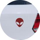 Adesivo de Carro Extra Terrestre Et - Cor Vinho