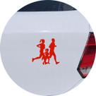 Adesivo de Carro Família de Corredores Maratona - Cor Vermelho