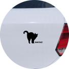 Adesivo de Carro Gato Preto da Sorte - Cor Preto