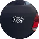 Adesivo de Carro Grafite Crazy - Maluco - Cor Azul