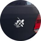 Adesivo de Carro Guerreiro Templário Cristão
