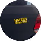 Adesivo de Carro Haters Gonna Hate JDM - Cor Amarelo Adesivo de Carro Haters Gonna Hate JDM - Cor Amarelo