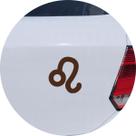 Adesivo de Carro Horóscopo Signo Leão - Cor Marrom