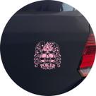 Adesivo de Carro Jogo Poker Cartas e Caveira - Cor Rosa Claro