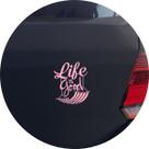 Adesivo de Carro Life is Good - A Vida é Boa - Cor Rosa Claro Adesivo de Carro Life is Good - A Vida é Boa - Cor Rosa Claro