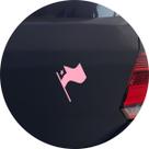 Adesivo de Carro Língua Esperanto Bandeira - Cor Rosa Claro Adesivo de Carro Língua Esperanto Bandeira - Cor Rosa Claro