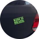 Adesivo de Carro Made in Brazil - Feito no Brasil - Cor Azul Claro