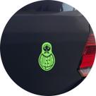 Adesivo de Carro Matrioska Boneca Russa da Russia - Cor Verde Claro