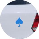 Adesivo de Carro Naipe De Espadas Cartas Baralho - Cor Azul Claro