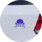 Adesivo de Carro Namaste Budismo Induismo - Cor Azul