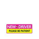 Adesivo de carro New Driver Please Be Patient PVC 20x7cm 10 unidades Adesivo de carro New Driver Please Be Patient PVC 20x7cm 10 unidades