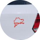 Adesivo de Carro Nurburgring Pista Corrida - Cor Vermelho