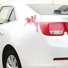 Adesivo de Carro Pantera Cor de Rosa