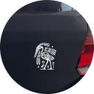 Adesivo de Carro Pássaro Asteca Civilização Maia - Cor Branco