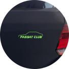 Adesivo de Carro Passat Quadrado Clube - Cor Verde Claro