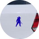Adesivo de Carro Pirata com Papagaio e Espada - Cor Azul